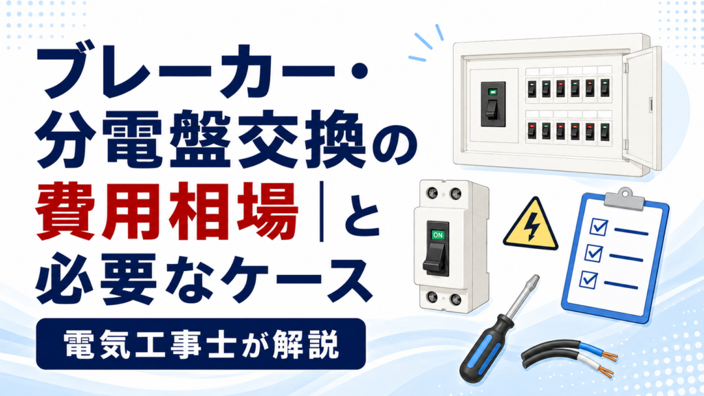 ブレーカー・分電盤交換の費用相場と必要なケース