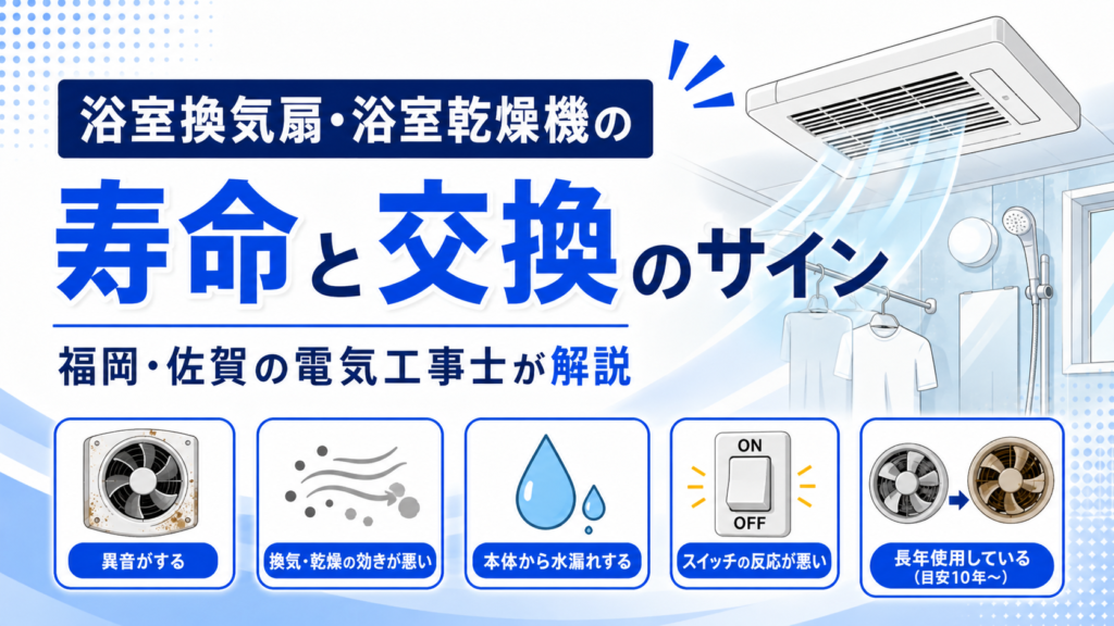 浴室換気扇・浴室乾燥機の寿命と交換のサイン